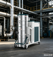 Aspirateur industriel à soufflage pulsé KV-FC, dédié aux tours, rectifieuses et découpeuses laser, maintient une aspiration constante