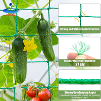 Zware Groene Tuin Trellis Netting Voor Klimplanten Buitenplant Gaas Plastic Voor Komkommers Tomaten Fruit
