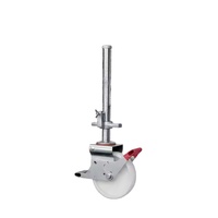 SYSanjang 200mm industriel Polyamide gris TPU rouge roulette échafaudage roulette roue pour la construction d'échafaudage
