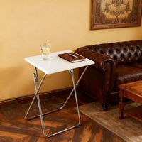 Table d'étude pliable durable pour enfants KSEN avec structure en bois et surface en PVC pour la maternelle Modèle 7580ST