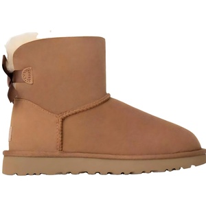 Botas de nieve casuales para mujer, modelo <span class=keywords><strong>Bailey</strong></span> Bow, de gamuza, con forro de felpa, cómodas, cálidas e impermeables, para invierno, de la marca smartwaveDesigner. - Product Image 1