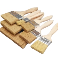 Pinceau à peinture fin en poils naturels de 2 pouces avec manche en bois pour mur, qualité DIY, OEM, garantie de 3 ans