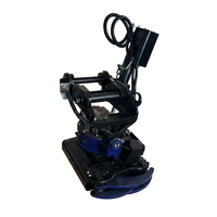BITSMANN Rotateur hydraulique inclinable pour excavatrice 5-7 tonnes, attache rapide S30/S40/S45, coupleur inclinable rotatif, accessoire de godet, inclinaison 45°