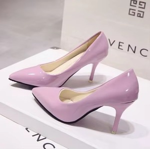 Scarpe con Tacco a Spillo in PU Lucido, Eleganti e Raffinate, Punta Affusolata, Tacco Ultra Sottile che Allunga la Linea delle Gambe - Product Image 1