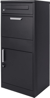 Boîte aux lettres et colisier autoportant en métal, verrouillable, extérieur, étanche, antivol, grande capacité, pour maison