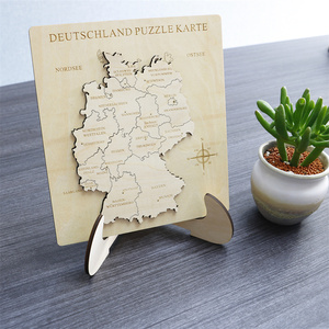 Carte de campagne personnalisée <span class=keywords><strong>Puzzle</strong></span> Board Jouet éducatif 3d pour enfants Meilleur cadeau <span class=keywords><strong>d</strong></span>'anniversaire en bois - Product Image 3