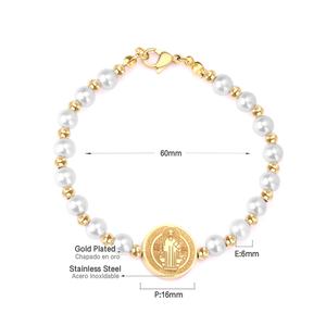 Pulsera de Moda con Colgante de Árbol de la Vida Chapado en Oro y Cuentas Naturales para Mujer - Product Image 4