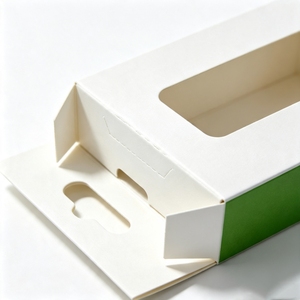 Custom Logo Printed USB Cable Paper Packing Box for Electronics Charging Cardboard Gift Packaging with Clear Plastic PVC <b>Window</b> - Product Image 2