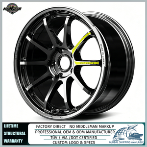ล้อแม็กซ์ RAYS 57NR Limited Forged Alloy ขอบ 18 19 นิ้ว 5x114.3 น้ำหนักเบา สำหรับรถแข่ง Civic Type R WRX STI GR86 - Product Image 1
