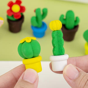 ชุดยางลบรูปกระบองเพชรสุดสร้างสรรค์เครื่องเขียนสำหรับนักเรียนของขวัญรางวัลสำหรับเด็ก - Product Image 6