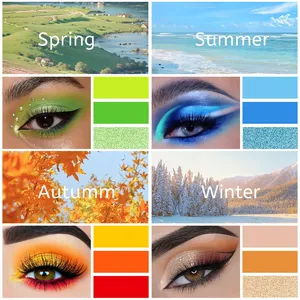 Paleta de sombras de ojos con 72 colores brillantes, mate, resistente al agua, de larga duración, kit de cosméticos en polvo prensado, paleta de maquillaje de ojos para mujer a la moda - Product Image 6