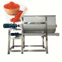Mélangeur à ruban double hélice en acier industriel 200 300 480 500 1000 5000 kg, machine de mélange horizontale pour poudres détergentes