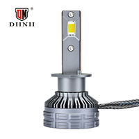 Phares LED Diinii 160W H7 HB4 9005 H11 H4 à 3 couleurs changeantes 18000lm Canbus+EMC Puce 6 cœurs 9-60V Faisceau 360° Aluminium aviation