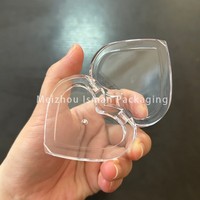 ISMAN luxe 5g en forme de coeur fard à paupières étui à parois épaisses clair amour Compact vide Blush boîtier en gros marque privée Pro