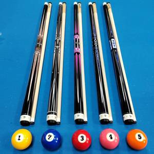 Tacos de billar de 145 cm de madera de arce de doble sección, duraderos para snooker y billar - Product Image 6