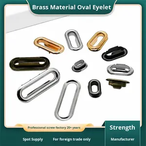 Ojetes Metálicos en Forma de U, Ovalados, Rectangulares y en Forma de Huevo <span class=keywords><strong>para</strong></span> Prendas, <span class=keywords><strong>Calzado</strong></span>, Cinturones y Bolsas de Papel, al por Mayor y en Existencia - Product Image 2