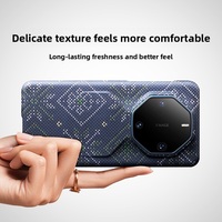 Coque de téléphone en fibre de carbone de luxe, couleur unie, magnétique, pour Mate 60 RS, antichoc, fine, anti-traces de doigts, gaufrée