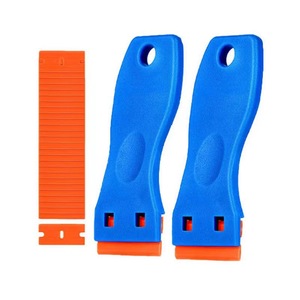 Herramienta multifuncional para limpieza de juntas, descontaminación de pisos, limpieza de azulejos de cerámica, vidrio y película para autos, con cuchilla pequeña y pegamento. - Product Image 2