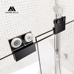 Porte <span class=keywords><strong>de</strong></span> <span class=keywords><strong>douche</strong></span> Mars Villa USA Project Hotel à installation facile, avec quincaillerie en acier inoxydable SS304 et bande d'étanchéité étanche - Product Image 5