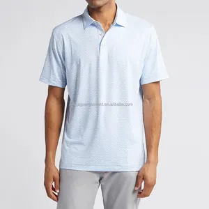 Cool Max Men's Golf Shirts Polyester Spandex Quick Dry Mens Polo Shirts Cool Max Golf Polo Shirts For Men
