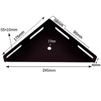 Metall-L-Typ-Eckwinkelhalterung zur Wandmontage, Stanzhalterung für Schlafzimmer, Heimbüro, Lager
