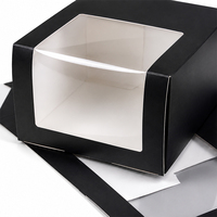 Boîte en carton ondulé transparente pliable personnalisée avec fenêtre, idéale pour le petit-déjeuner – Meilleure vente