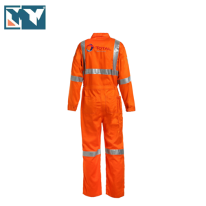 Mono resistente a las llamas, <span class=keywords><strong>ropa</strong></span> <span class=keywords><strong>de</strong></span> <span class=keywords><strong>trabajo</strong></span>, <span class=keywords><strong>ropa</strong></span> <span class=keywords><strong>con</strong></span> banda reflectante, color Naranja - Product Image 2