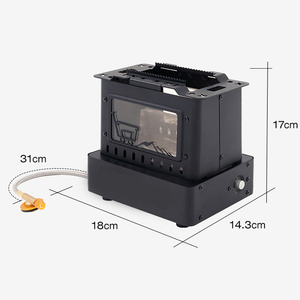 <span class=keywords><strong>Calentador</strong></span> de Propano Portátil Retro y Estufa de Camping 2 en 1 con Llamas Ajustables, <span class=keywords><strong>Calentador</strong></span> de Gas para Exteriores y Patio - Product Image 2