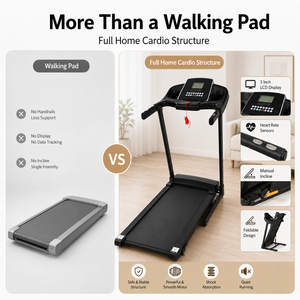 Electric Home Treadmill Commercial Folding Gym Fitness Equipment Folding Electric Treadmill with Incline - Product Image 2