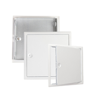 Porte de panneau d'accès carrée 400*600mm en acier galvanisé blanc thermolaqué, moderne, étanche, pour inspection de plafond d'hôtel, avec verrouillage par came