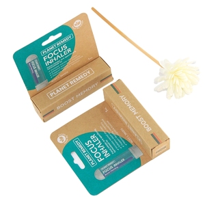 Boîte en papier kraft américain personnalisé recyclé avec impression à <span class=keywords><strong>l</strong></span>'encre de soja écologique avec trou de suspension pour rouge à <span class=keywords><strong>l</strong></span>èvres ou tube d'emballage - Product Image 2