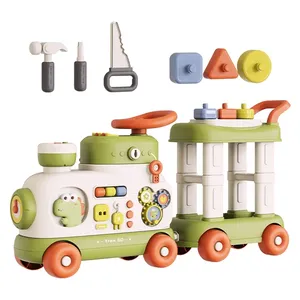 KSF New Arrival Novel Ride On Car Children Toys Green 8 Wheels Multi-function Riding Walker With Tool Bench For Baby Boy Toy