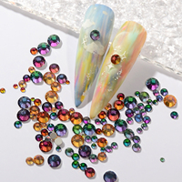 Strass pour ongles de couleurs mélangées, 11g/paquet, décorations de manucure brillantes multi-tailles
