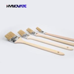 Pinceau de <span class=keywords><strong>radiateur</strong></span> à long manche en bois courbé avec pinceau de <span class=keywords><strong>radiateur</strong></span> à poils - Product Image 2