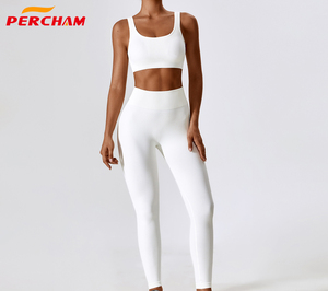 Conjunto Deportivo de Yoga sin Costuras Personalizado de Fábrica para Mujer, Ropa Deportiva de Secado Rápido, Bra Deportivo y Leggings Ajustados para Fitness y <span class=keywords><strong>Running</strong></span> - Product Image 3