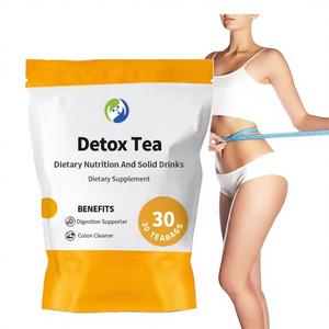 Ausreson Natural Organic Detox Suplementos de té adelgazantes Etiqueta privada Promueven la digestión Té de desintoxicación de 14 días con sabor a limón - Product Image 1