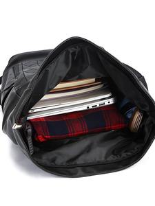 Sac à dos imperméable à enroulement personnalisé pour hommes et femmes, grande capacité, trajets quotidiens, travail, voyages, étudiants, fermeture, sac d'école extérieur - Product Image 6