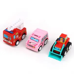 6 teile/satz Cartoon Set Pull-Back Fahrzeugs pielzeug Niedliche Technik autos Kleinwagen modelle Kinder Autos pielzeug