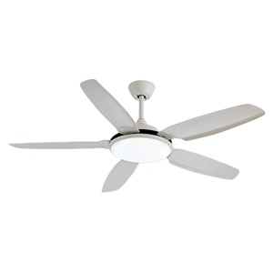 Ventilador de techo LED de fábrica con aspas blancas silenciosas de 42 pulgadas, ventilador de techo de ABS con luz LED y control remoto - Product Image 1