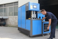 Machine de soufflage semi-automatique de 5 litres à deux cavités pour ligne de production d'usine de bouteilles en plastique