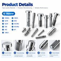 Goupilles d'épissure non standard en zinc plaqué sur mesure OEM/ODM, composants mécaniques usinés avec précision pour l'automobile