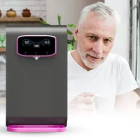 Distributeur d'eau hydrogénée électrique, pureté H2 99,99 %, ioniseur 4000 ppb, machine à eau hydrogénée chaude et froide, eau hydrogénée prête à boire