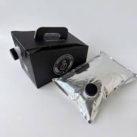 Sac aseptique haute barrière VMPET PE sur mesure avec bec verseur pour la distribution de jus, lait et boissons liquides, pour l'insertion en boîte