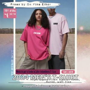 2024 New 100% Cotton <b>T</b> <b>Shirt</b> Custom Wholesale Sportswear Active Wear for Men 425g Short <b>Sleeve</b> Plus Size Washed Technique - Product Image 2