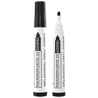 Ensemble de stylos marqueurs permanents à l'alcool de haute qualité, peinture noire