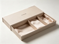 Boîte cadeau personnalisée avec tiroir coulissant pour parfums, soins de la peau, bijoux et cadeaux de luxe, avec structure de tiroir coulissant et emballage de marque haut de gamme