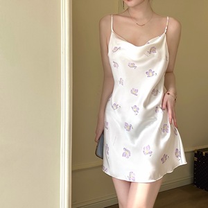 Nouvelle Robe <span class=keywords><strong>de</strong></span> <span class=keywords><strong>Nuit</strong></span> Sexy pour Femmes, Robe à Bretelles d'Été 2025 - Product Image 3
