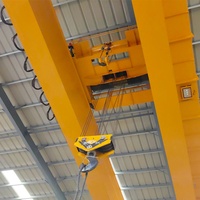 Pont roulant métallurgique à double poutre de type QDY Wanlong, capacité de levage 20T, portée 22,5M, hauteur de levage maximale 12M, motorisé
