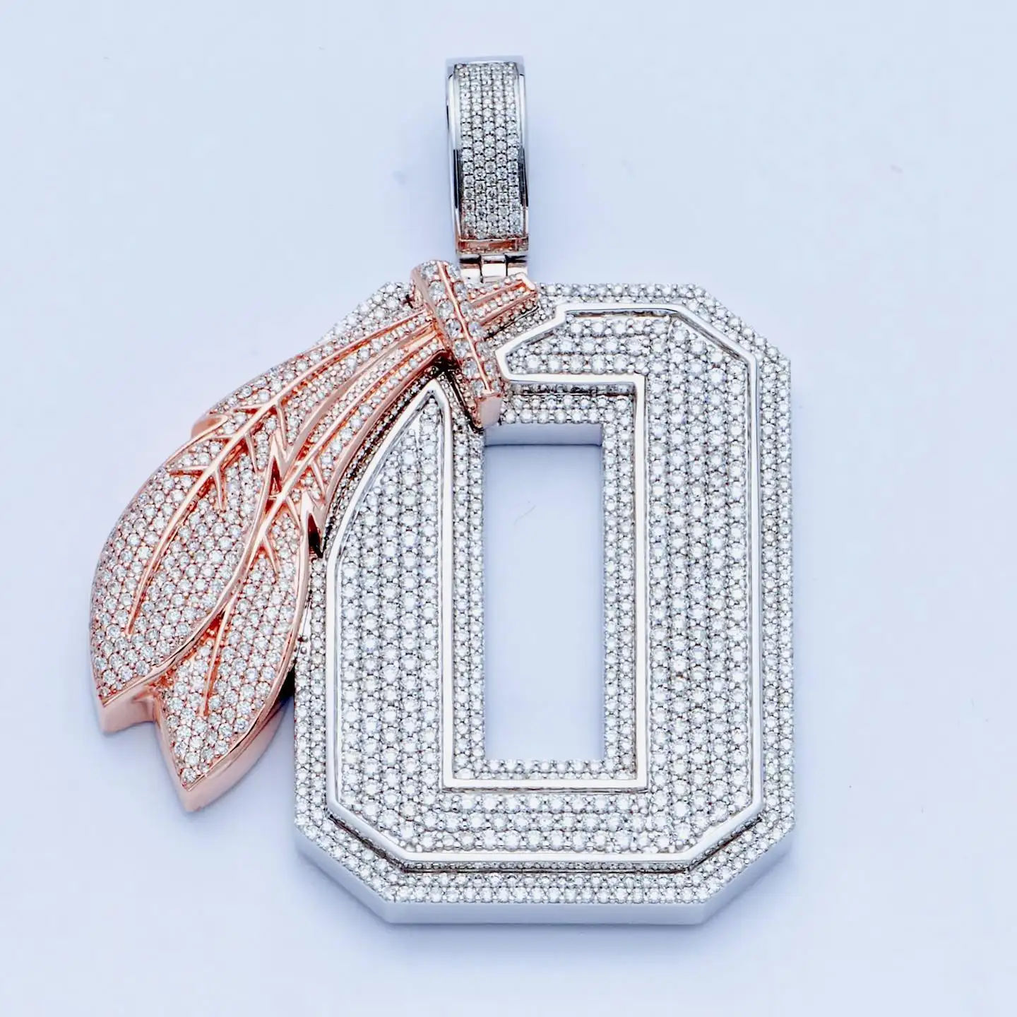 Fashion Hip Hop Pendant Bling Bling Luxury Iced Out Moissanite Jewelry Sterling Silver Diamond Charm Custom Pendant Necklace