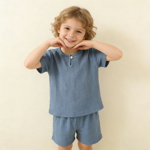 Nuovi Arrivi: Abbigliamento Estivo per Bambini a Maniche Corte, Pigiami in <span class=keywords><strong>Cotone</strong></span> per Ragazzi e Ragazze - Product Image 3